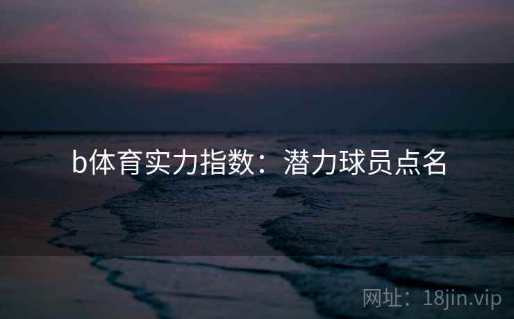 b体育实力指数：潜力球员点名