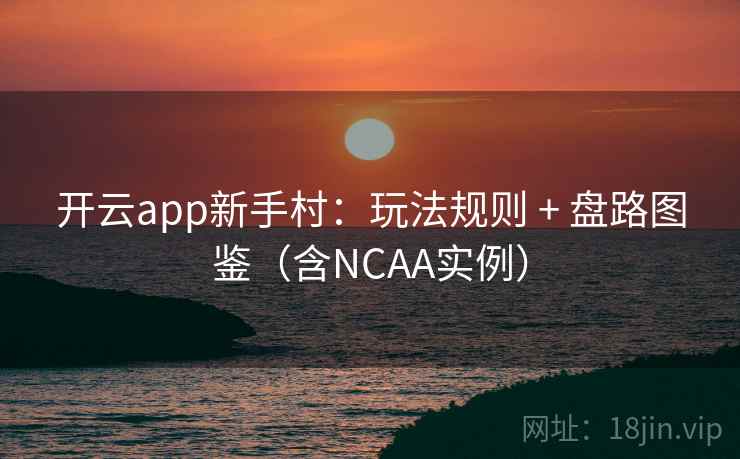 开云app新手村：玩法规则 + 盘路图鉴（含NCAA实例）